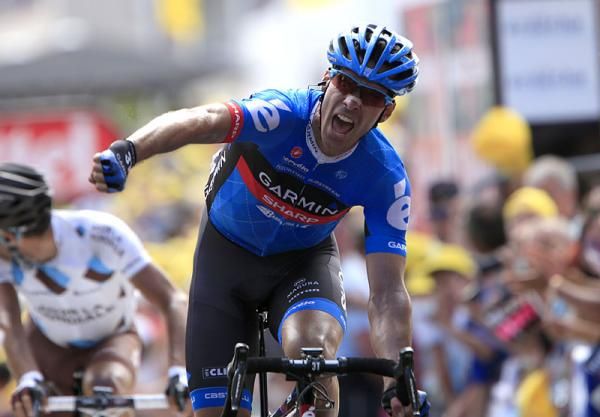 David Millar (Garmin - Sharp) wins the stage