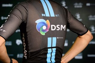 The back of Team DSM jersey
