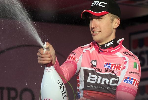 Champagne time for Taylor Phinney (BMC)