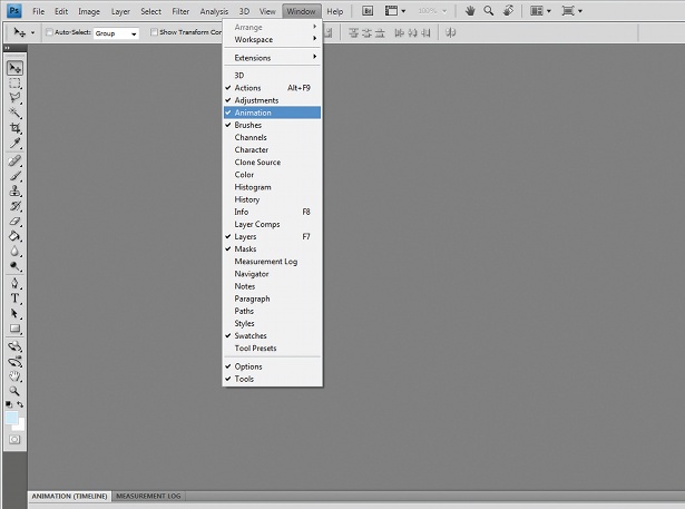 animation in Photoshop: step 2