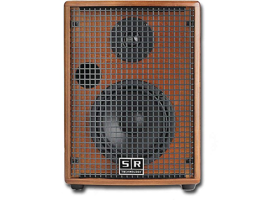 The sound emanates from a six-inch Sica woofer and a compression tweeter horn