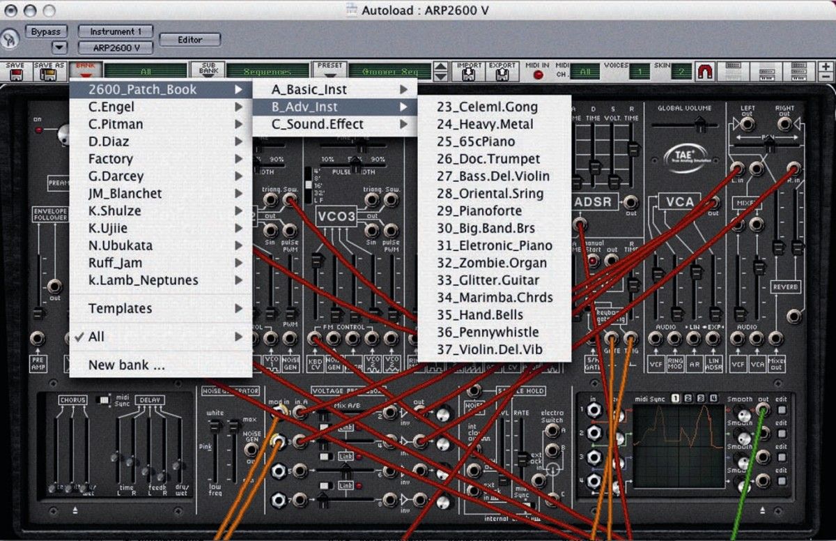 The ARP 2600V excels at gritty, mid-range sounds.