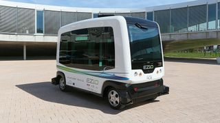 The EZ10 self-driving shuttle