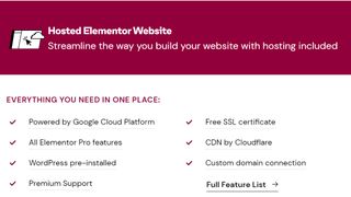 Elementor Cloud Website features