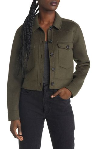 Easton Wool Blend Crop Jacket