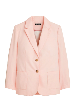 J.Crew Relaxed Patch-Pocket Blazer in Cotton Blend 