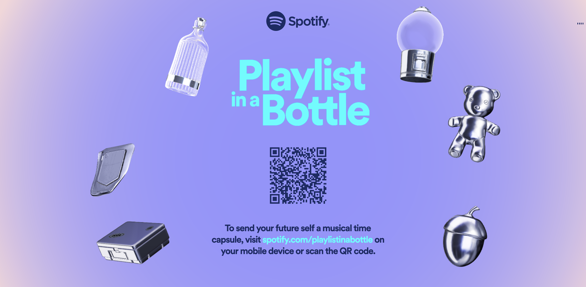 in Spotify capsule Create own how | here\'s a time Playlist Bottle - MusicRadar your