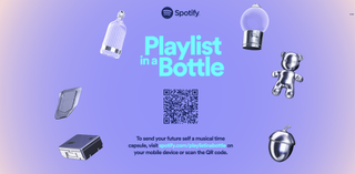Spotify playlist in a bottle