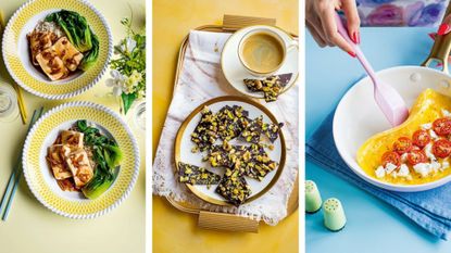 Three of the Glucose Goddess recipes from Jessie&#039;s book, including chocolate bark and a sundried tomato omelette 