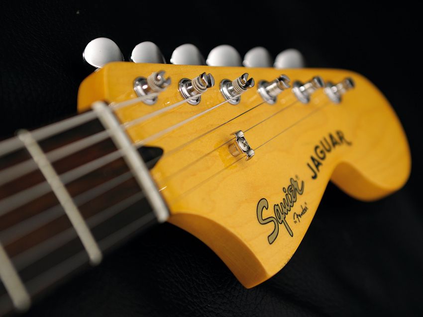 The headstock provides an interesting alternative to pointy designs.