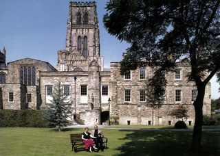 Dr and Mrs Michael Sadgrove, in 2003 the Dean of Durham and his wife, at the Deanery, which was until the Dissolution the prior's lodging, in turn adapted from an 11th-century monks' dormitory.