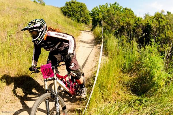 Sabrina Jonnier (Team Maxxis) with a fourth place run