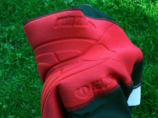 The three-piece multi-density and multi-thickness construction allows for the extreme curvature of the pad