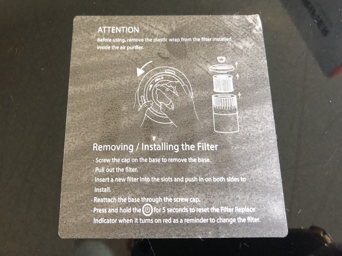 Air Purifier Filter Removal