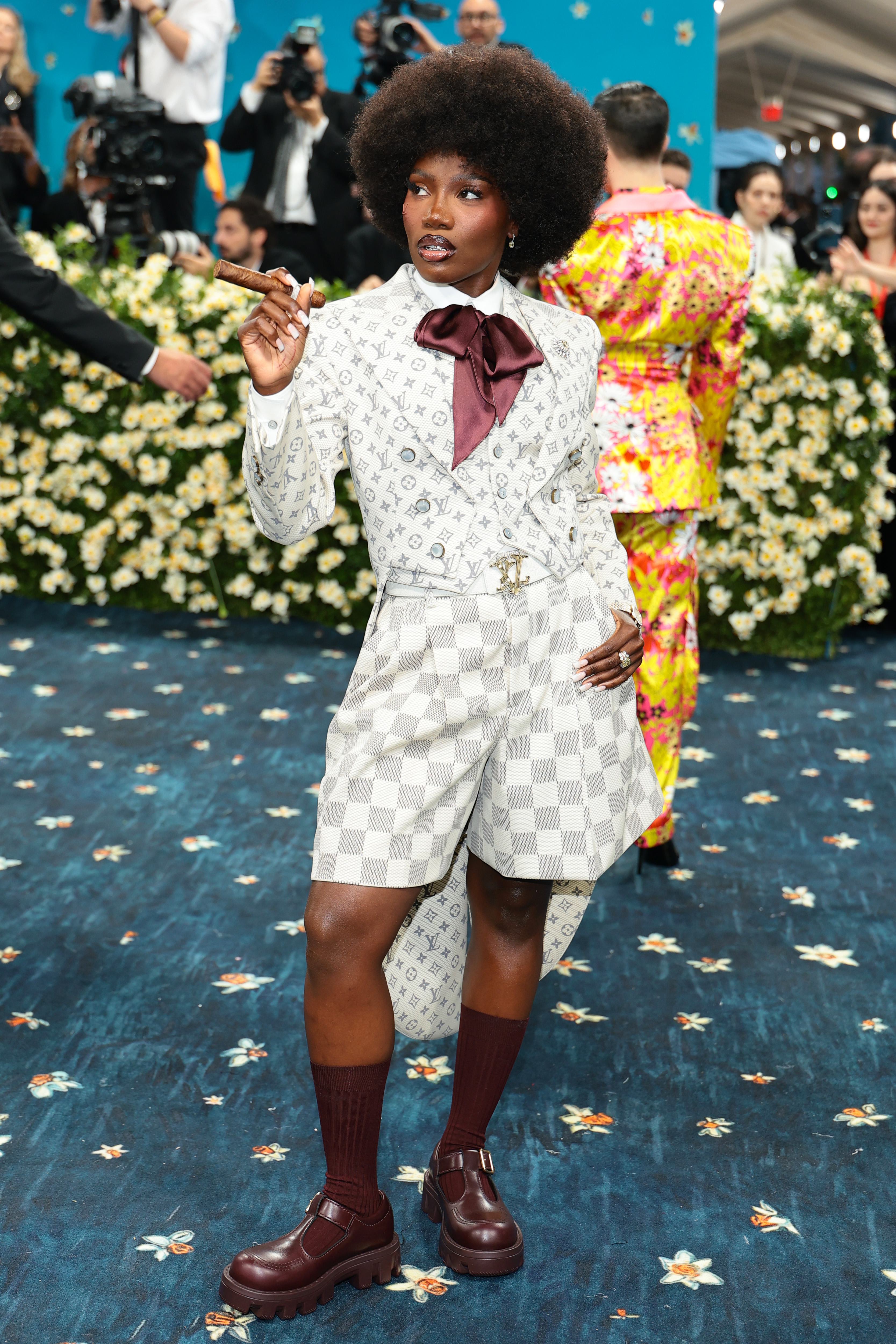 Doechii attends the 2025 Met Gala Celebrating "Superfine: Tailoring Black Style" at Metropolitan Museum of Art on May 05, 2025 in New York City. (Photo by Dimitrios Kambouris/Getty Images for The Met Museum/Vogue)