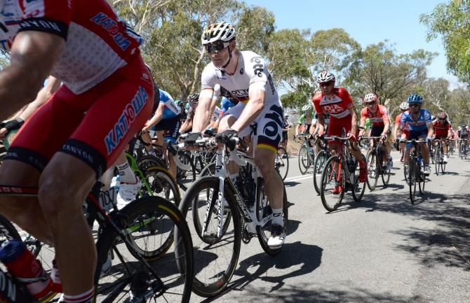 Andre Greipel stayed on the wheels until the sprint.