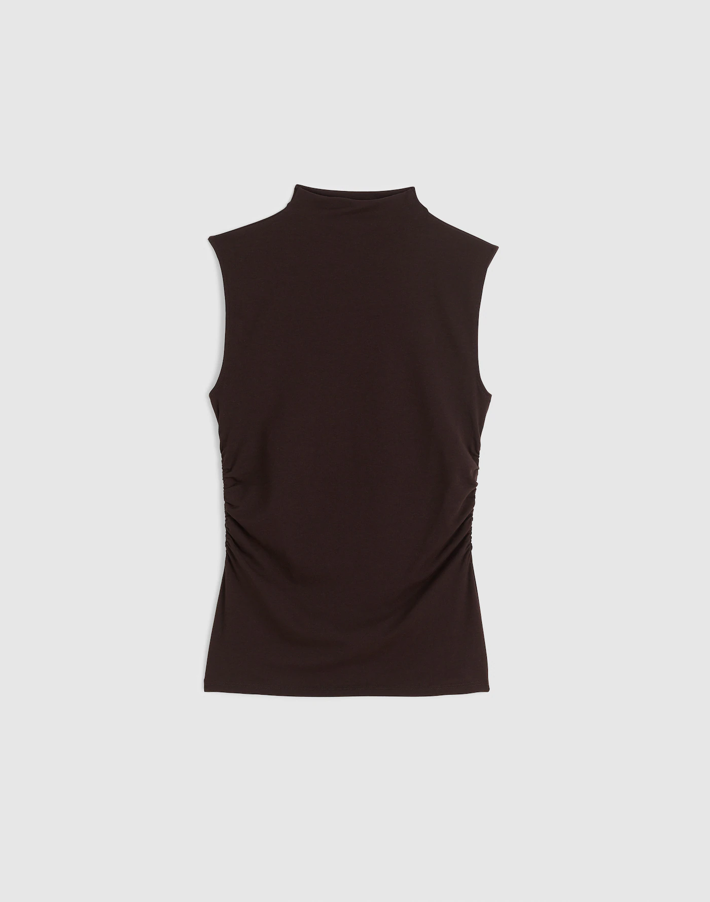 Ruched Mockneck Tank