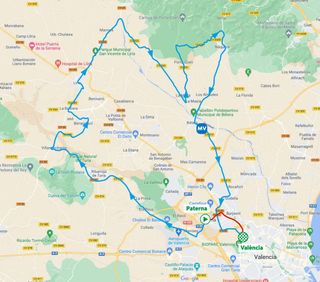 Vuelta CV Feminas 2022 - Map