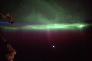 Aurora Australis Seen from the International Space Station