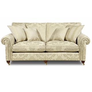 Sofa set with cushion and white background