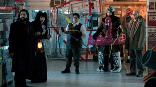 Vampires in the mall in What We Do In The Shadows