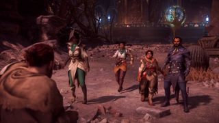 Dragon Age The Veilguard Minrathous or Treviso choice companions running to Rook to ask for help