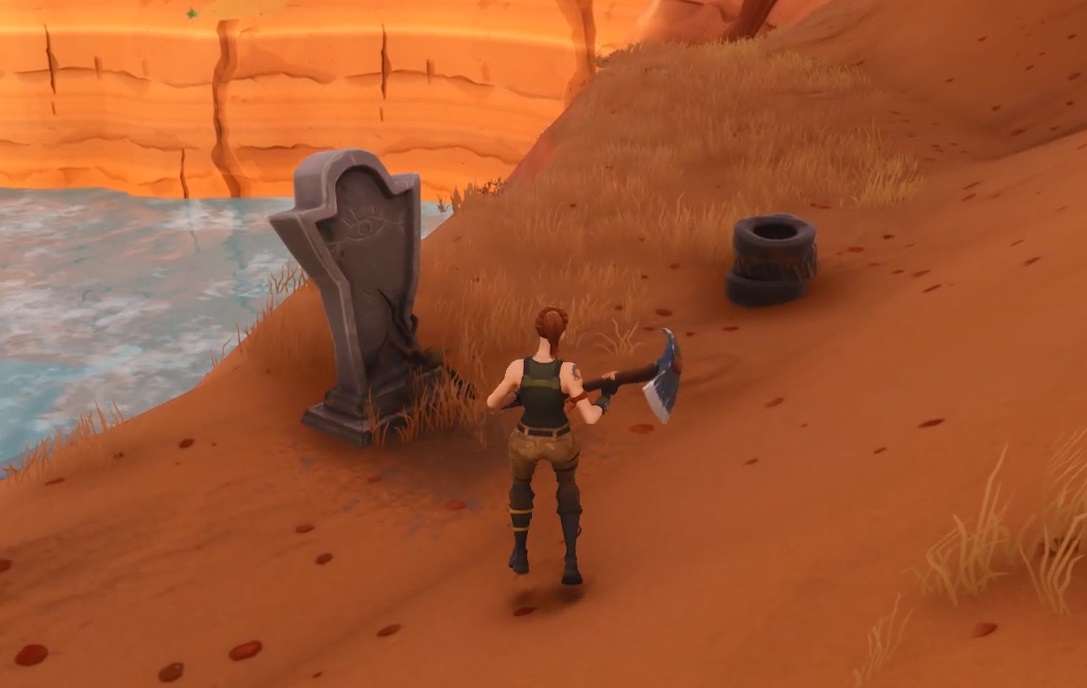 the greatest rescue mission in fortnite memorialized with tombstone easter egg pc gamer - fortnite golf mission