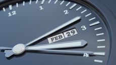 Clock showing feb 29 date