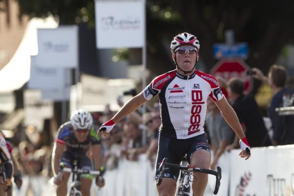 Paddy Bevin (Bissell) makes it another victory in 2012.