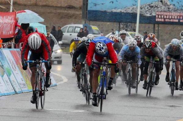 The final sprint was a close one.