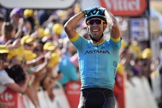Omar Fraile (Astana) wins stage 14 at the Tour de France