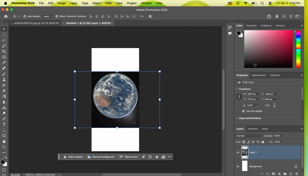 Artemis II Earth Image wallpaper process