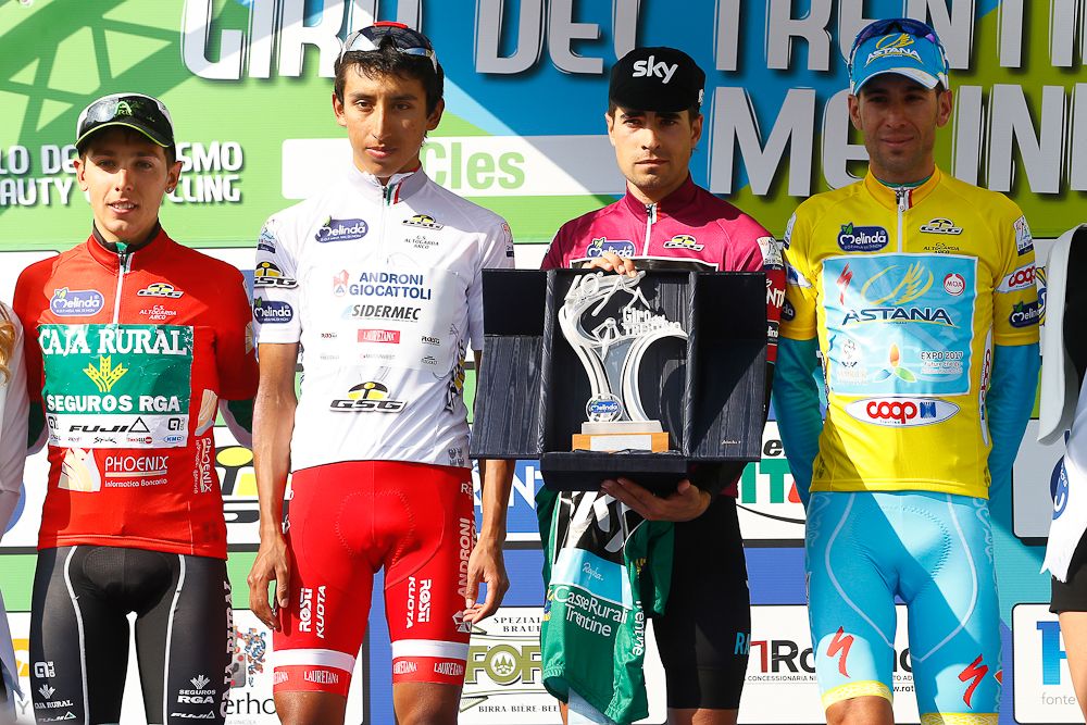 The jersey winners at 2016 Giro del Trentino
