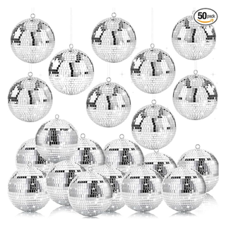 Christmas disco ball ornaments
