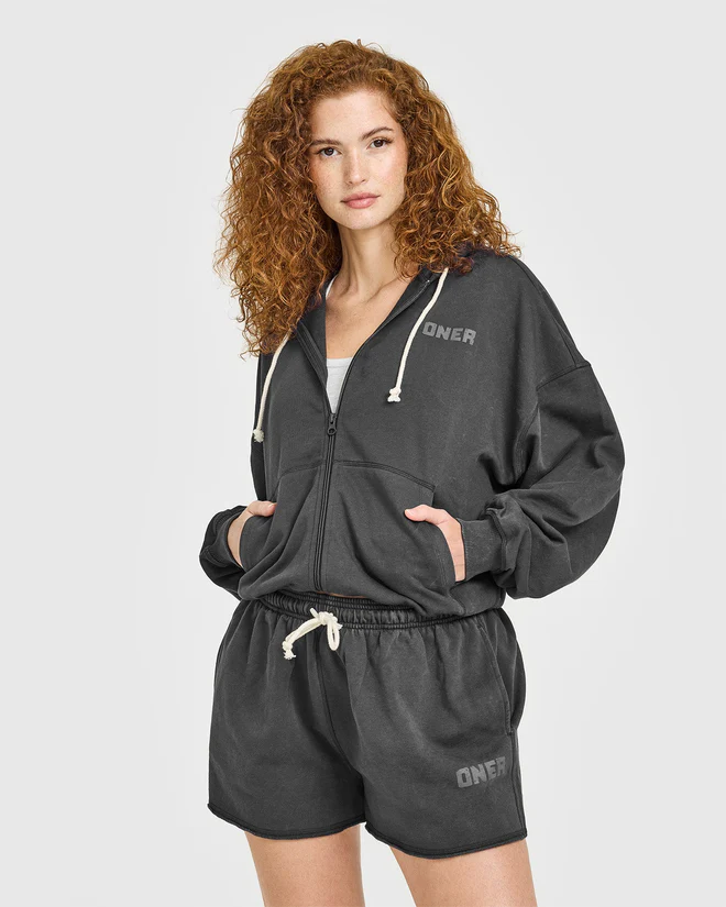 Raw Lounge Oversized Zip Hoodie