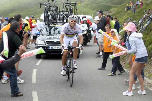 Hushovd used his power to handle the climb