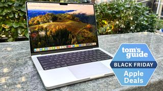 MacBook Pro M3 with a Tom's Guide Black Friday deal tag