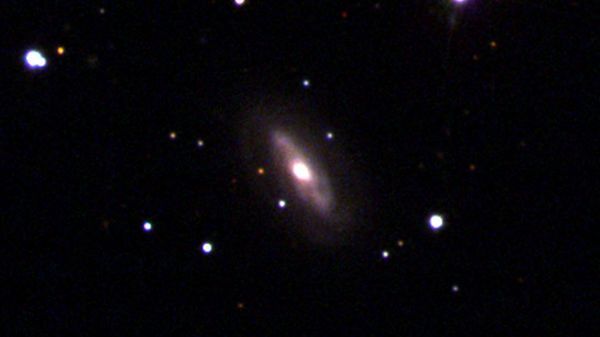 Galaxy J0437+2456 is thought to be home to a supermassive, moving black hole.