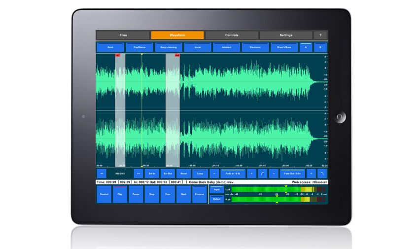 'First fully functional iPad mastering app' released MusicRadar