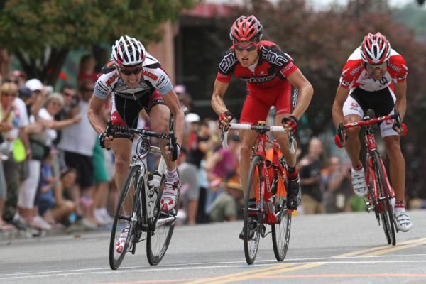 The second sprint of stage one in Auburn was closely won by Chad Beyer (BMC Racing Team), Marc De Maar (United Healthcare-Maxxis) and Paul Mach (Bissell).
