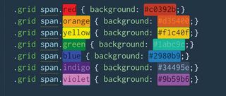 The ColorHighlighter package will underline or highlight hex codes, RGBA values and preprocessor variables in your CSS