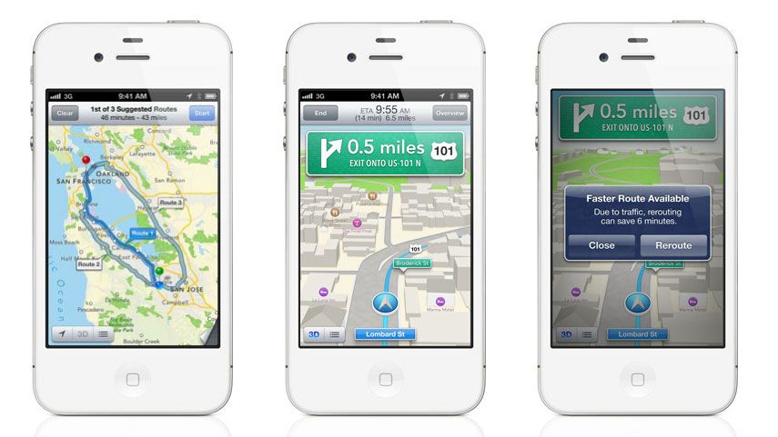 apple maps tomtom