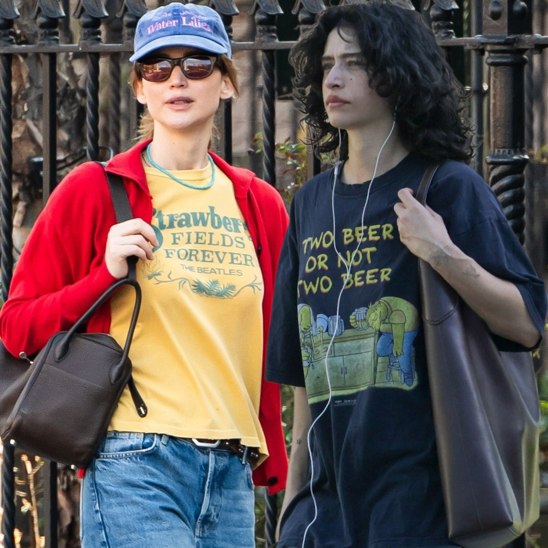 a collage of celebrities wearing the graphic tee trend