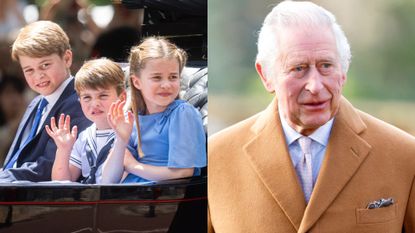 Honor Prince George, Charlotte and Louis could be given by King Charles. Seen here are the four royals at different occasions