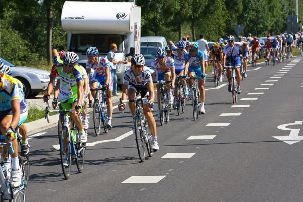 The peloton at the Eneco Tour