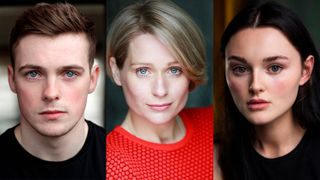 Blue Lights main cast (from left) Nathan Braniff, Siân Brooke and Katherine Devlin.