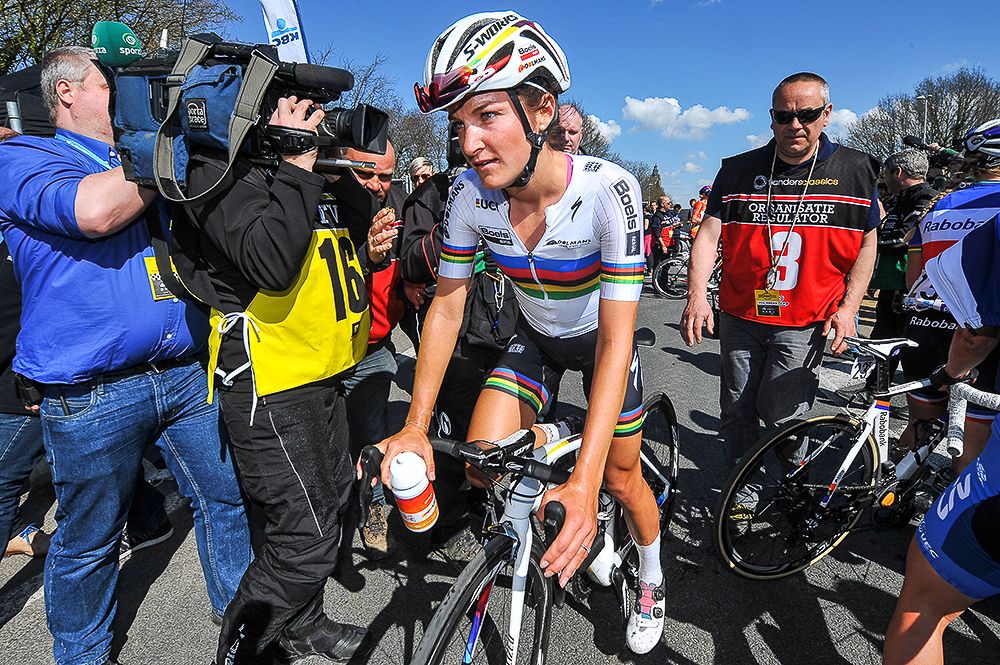 Lizzie Armitstead after winning Tour of Flanders