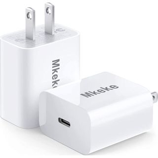 Mkeke 20W USB-C wall charger on a white background.