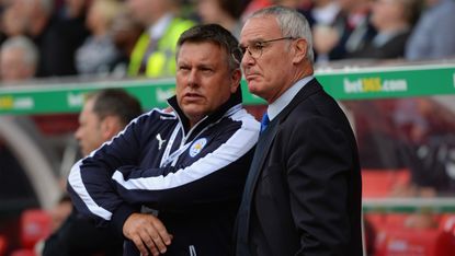 Craig Shakespeare (left), pictures with former boss Claudio Ranieri, could be Leicester City's next manager