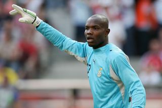 Ghana goalkeeper Richard Kingson in action against Czech Republic at the 2006 World Cup.